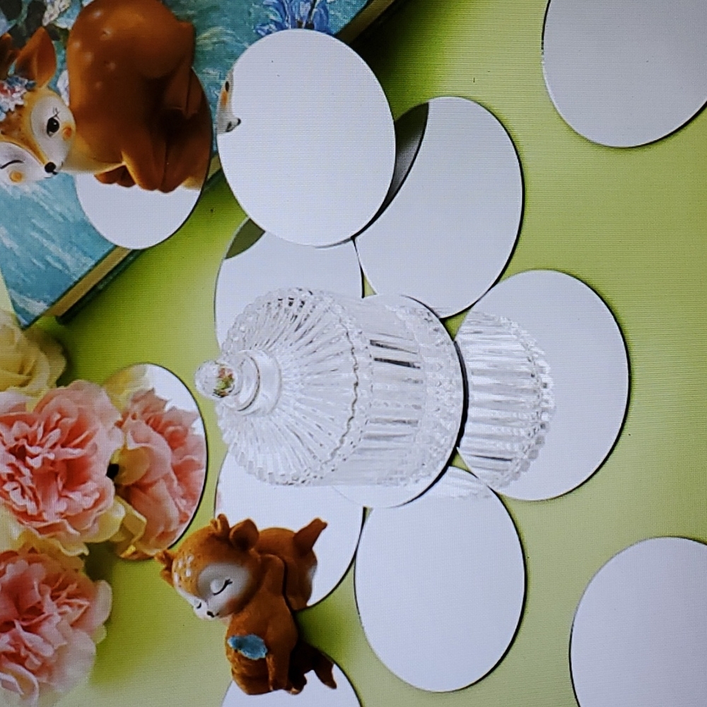 16 pcs Mini Size Circle Adhesive Mirror New